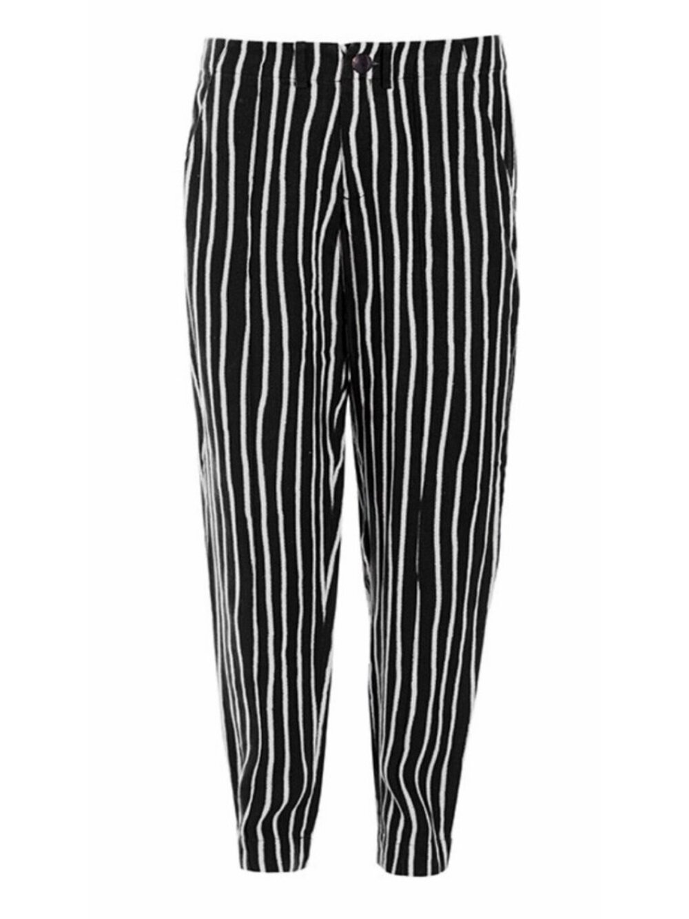 Bitte Kai Rand Linen Strips Tapered Pants Womens Large Ballon Leg Zebra Print - Picture 3 of 15